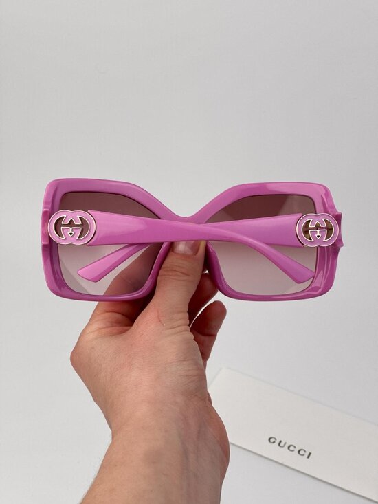 Gucci Women’s Sunglasses | Pink Square Frame | Red Gradient | GG2015S 005 main image 6